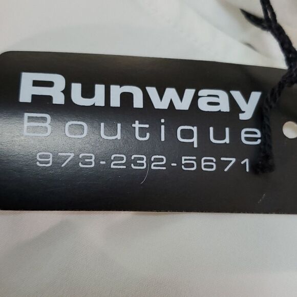 I.C.U. white sleevless blouse, lattice‎ back size  large. Office, school.… - Picture 8 of 9